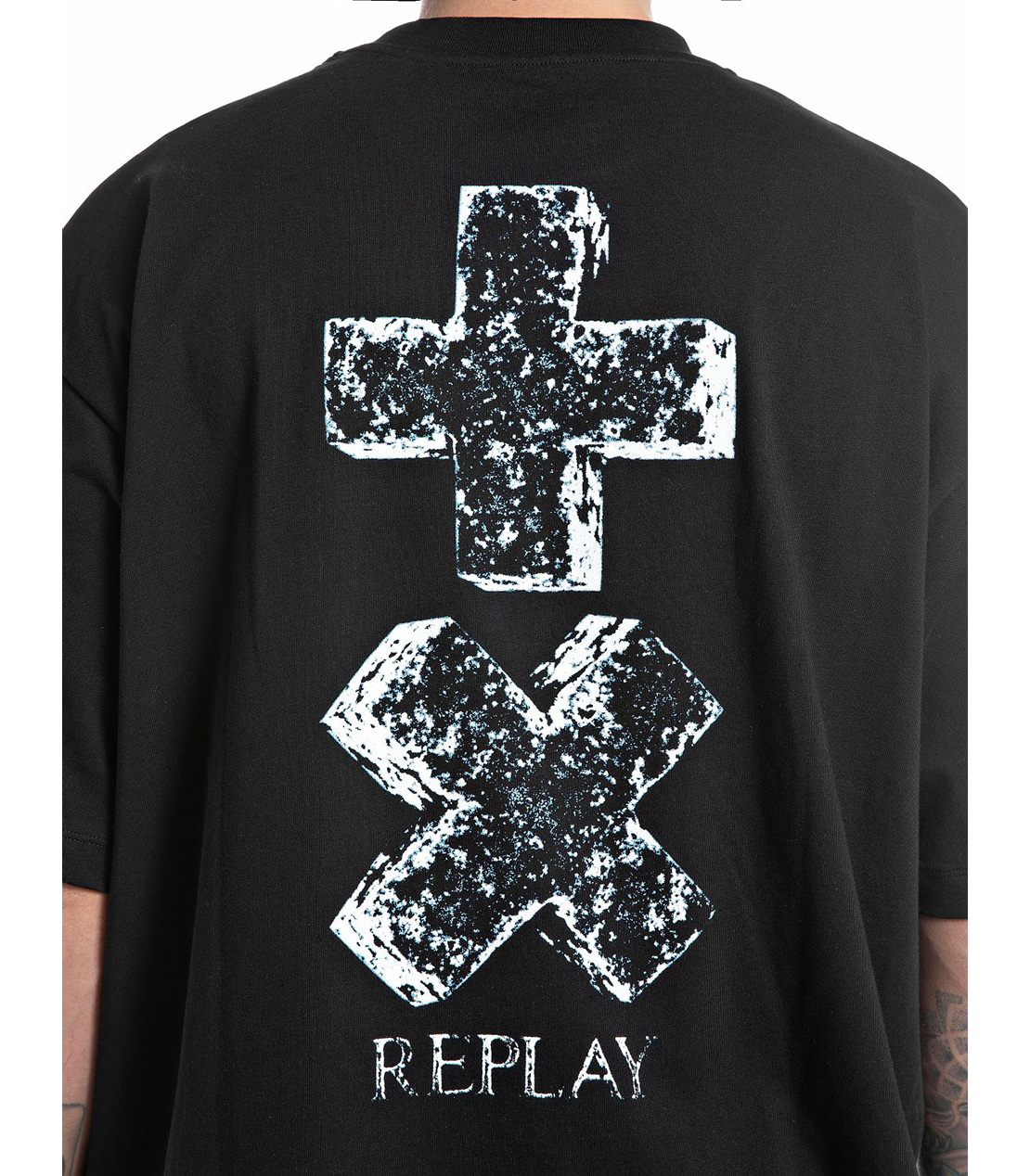 送料込★REPLAY★MMG351.000.23454Tシャツ REPLAY X MAR＋IN GARRI× コラボTシャツ｜REPLAY リプレイ